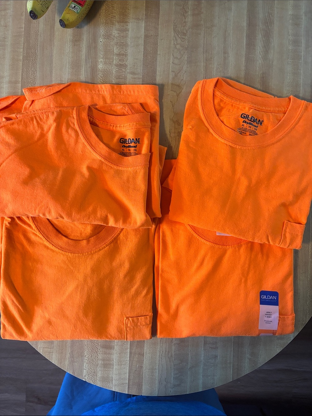Gildan  Orange Short Sleeve Pocket Tee (4ea)
